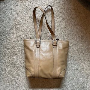 Coach Tan Leather Shoulder Bag
